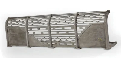 Portabagagli Art Déco di René Prou, proveniente da un compartimento di vagone letti "Tipo LX" del Train Bleu, 1929, Compagnie Internationale des Wagons Lits