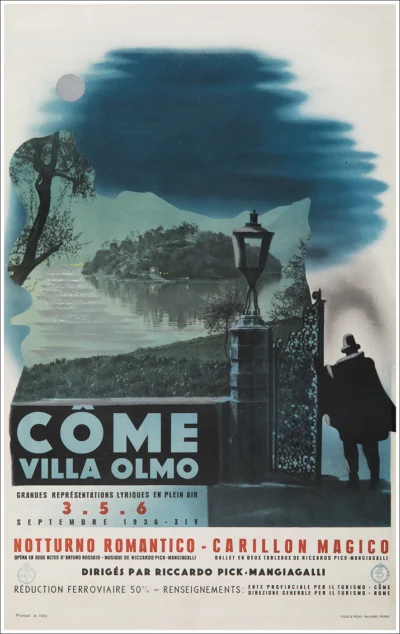 Côme Villa Olmo, Représentations lyriques (Isola Comacina, Tremezzina - Lago di Como) / ENIT
