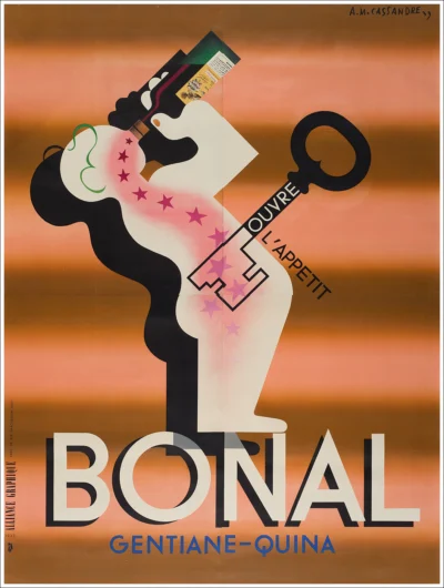 Apéritif Bonal gentiane quina, ouvre l'appetit / Grande formato 233 x 309 cm