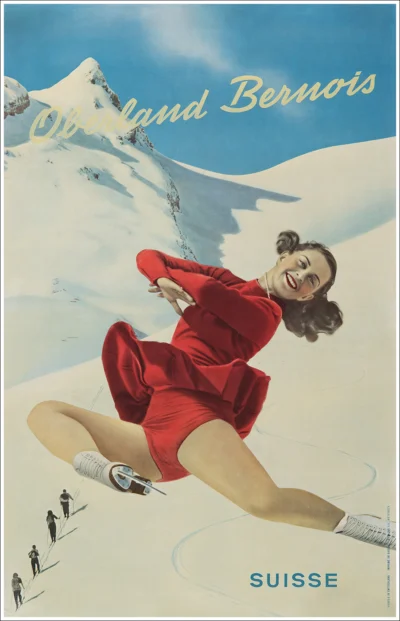 Oberland Bernois, Suisse / Pattinatrice canadese Barbara Ann Scott