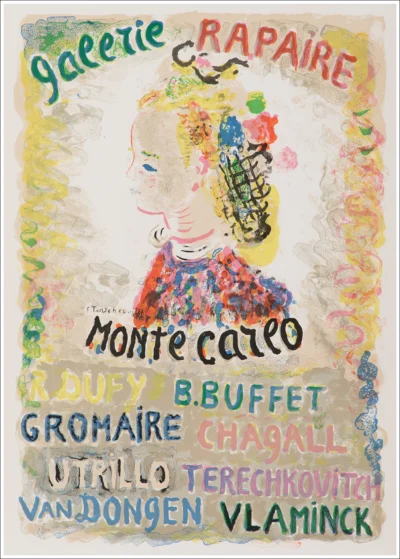 Galerie Rapaire Montecarlo / Dufy, Buffet, Gromaire, Chagall, Utrillo, Terechkovitch, Van Dongen, Vlaminck